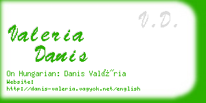 valeria danis business card